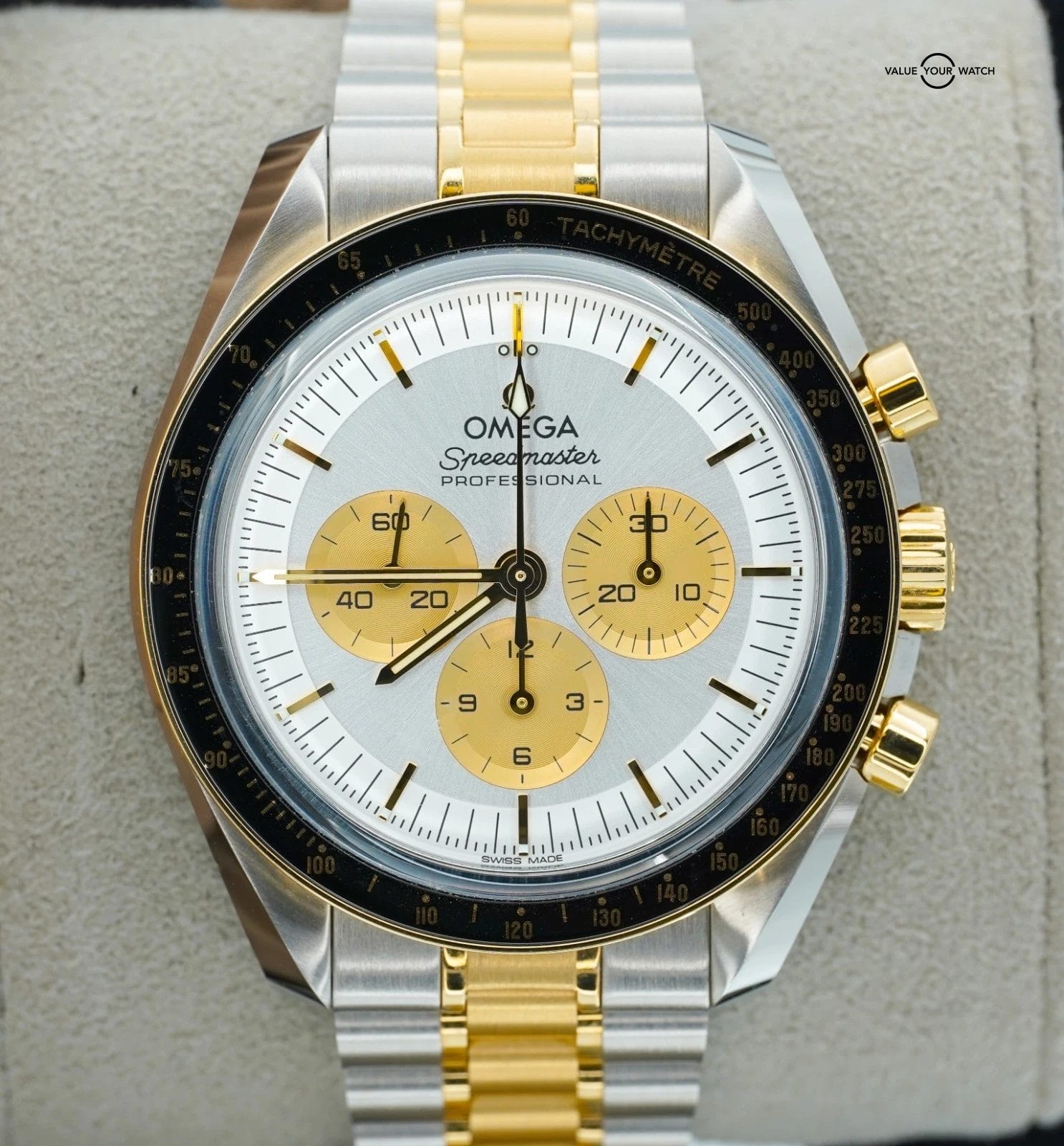 Omega Speedmaster Professional 18K Yellow Gold SS 310.20.42.50.02.001 BOX/CARDS! - Image 18