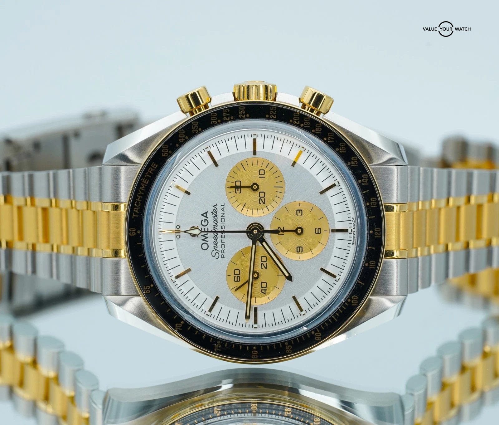 Omega Speedmaster Professional 18K Yellow Gold SS 310.20.42.50.02.001 BOX/CARDS! - Image 19