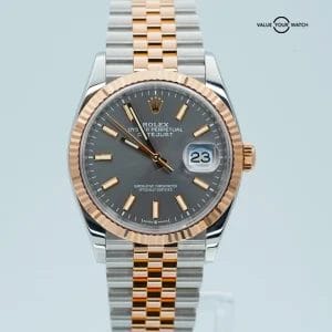 Rolex Datejust 36mm 12623118K Rose Gold and Stainless-Steel BOXES/PAPERS!