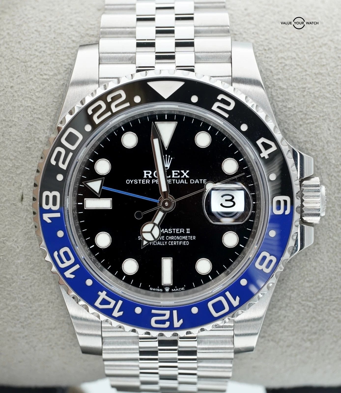 Rolex GMT Master II Batgirl Jubilee 126710BLNR BOXES/PAPERS!