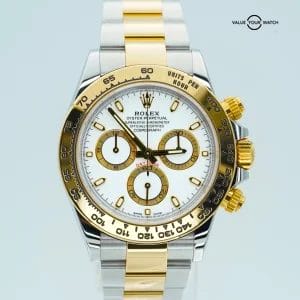 Rolex Daytona 40mm White Dial 116503 18K Yellow Gold Stainless Steel BOX/PAPERS!