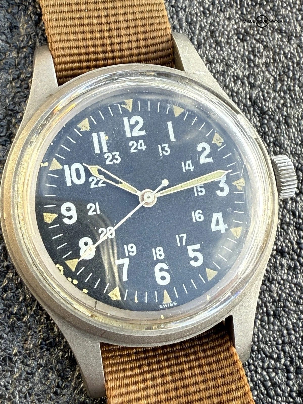 Ultra Rare Hamilton Navigation Vietnam Pilot Watch FAPD 5101 Type 1 Sept 1970 - Image 14