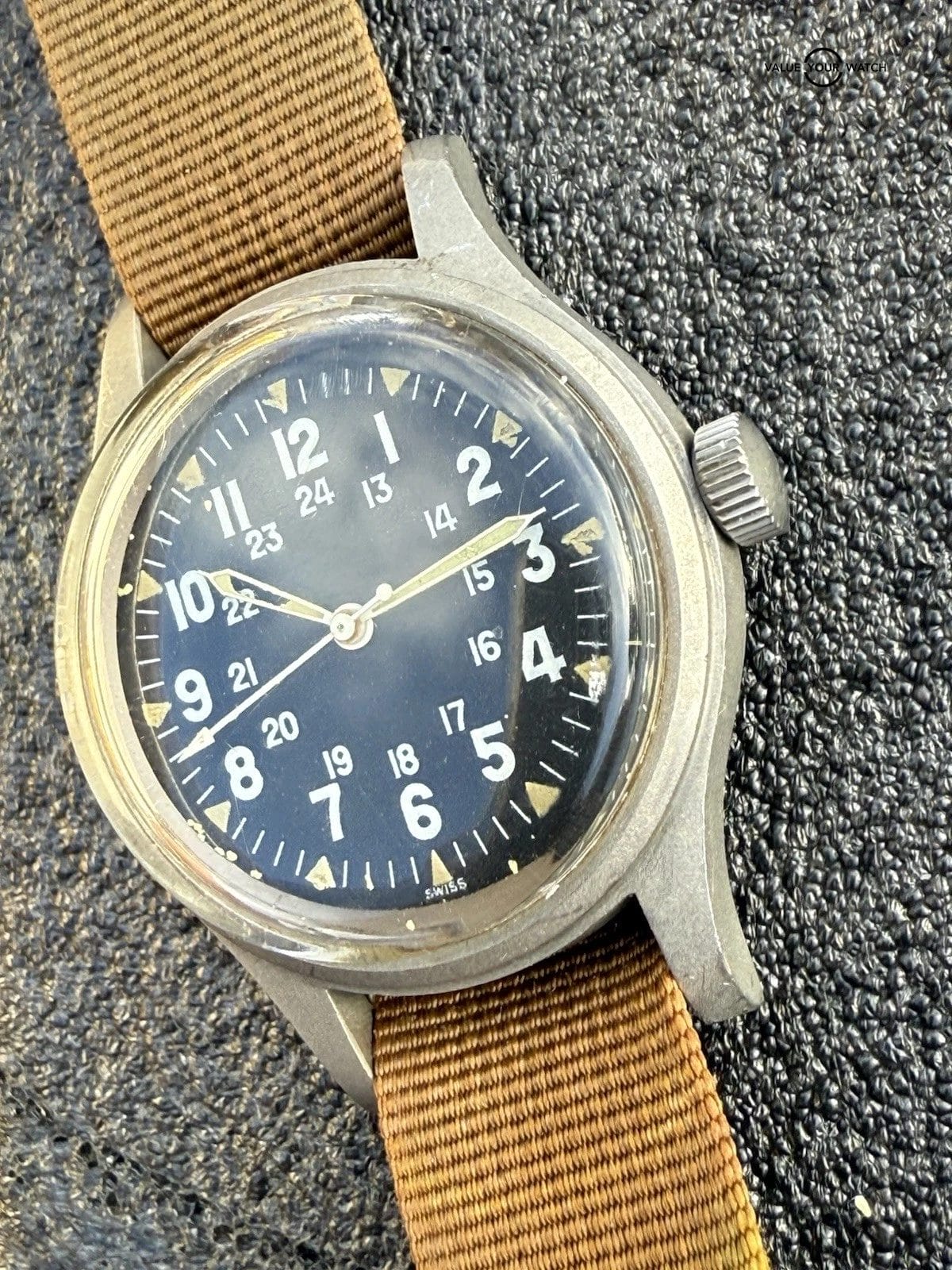 Ultra Rare Hamilton Navigation Vietnam Pilot Watch FAPD 5101 Type 1 Sept 1970 - Image 15