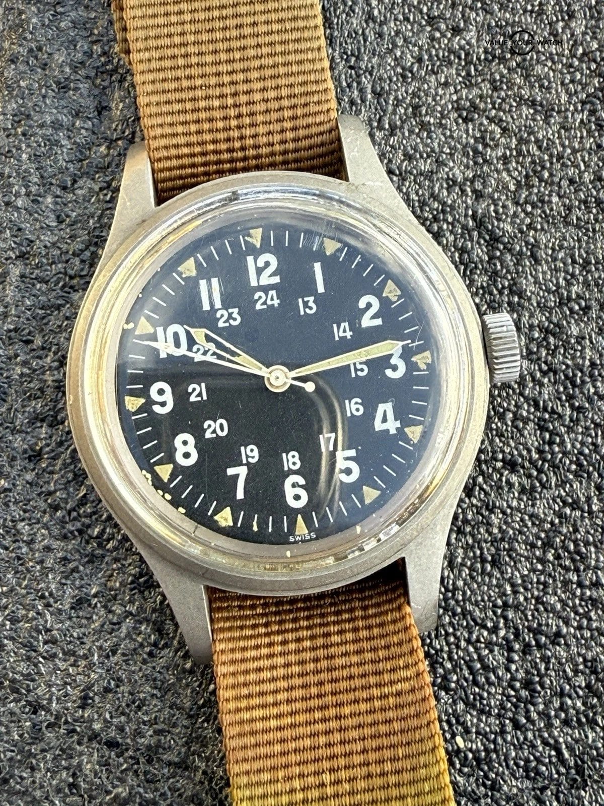 Ultra Rare Hamilton Navigation Vietnam Pilot Watch FAPD 5101 Type 1 Sept 1970 - Image 16