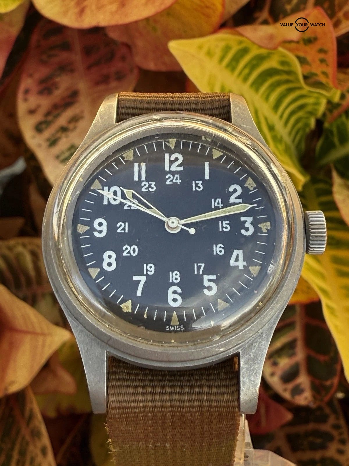 Ultra Rare Hamilton Navigation Vietnam Pilot Watch FAPD 5101 Type 1 Sept 1970 - Image 22