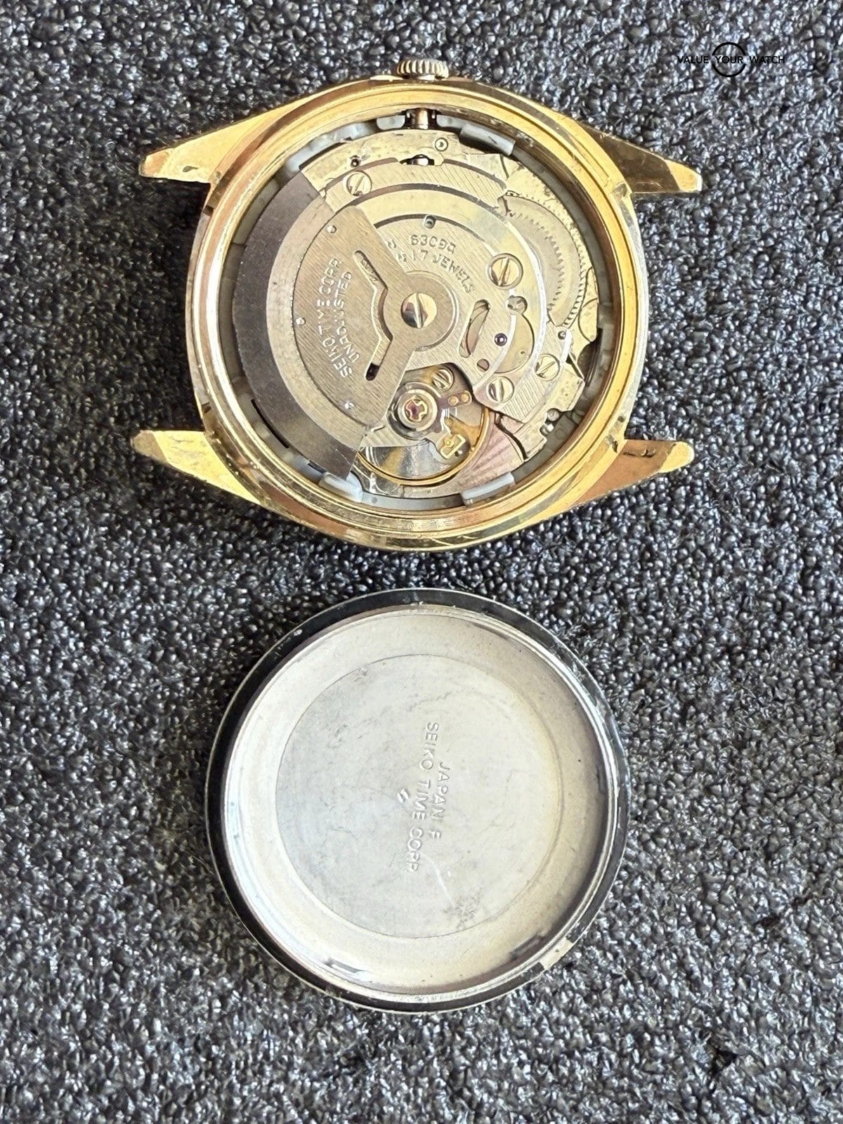 Vintage Seiko Automatic 17 Jewels 6309-7149 Watch Brown Dial Estate Sale Runs - Image 11