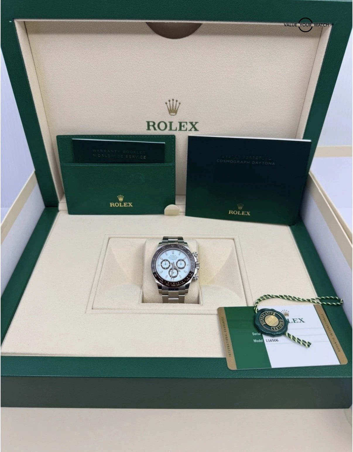 MINT BOX PAPERS 2016 Platinum Ceramic Bezel Ice Blue Dial Daytona Rolex