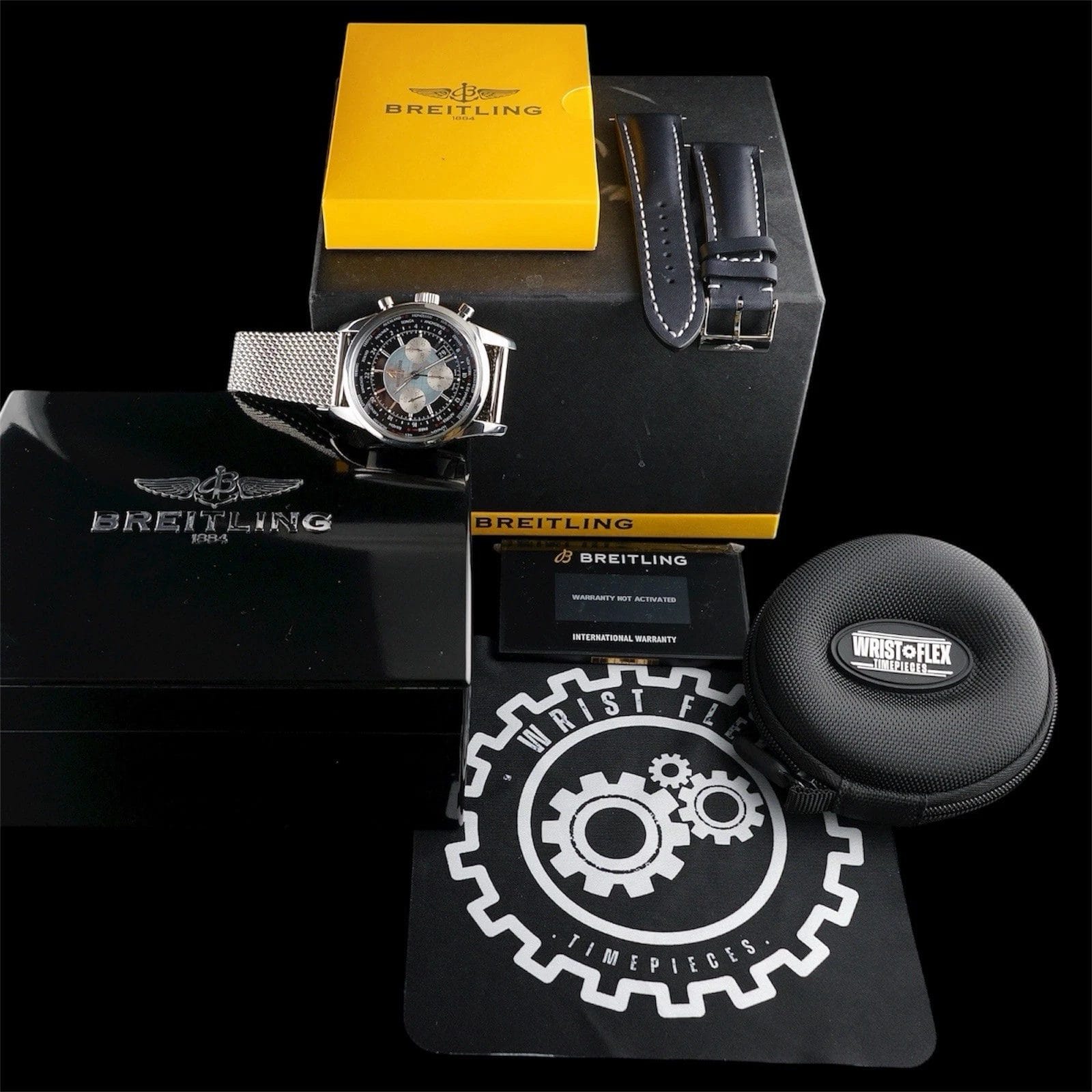 Breitling Transocean Unitime AB0510 – World Time Chronograph B05 w/Extra Strap - Image 4