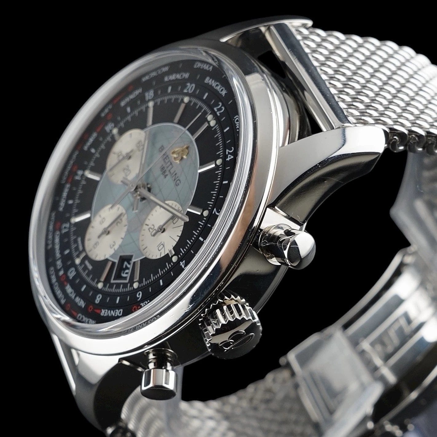 Breitling Transocean Unitime AB0510 – World Time Chronograph B05 w/Extra Strap - Image 13
