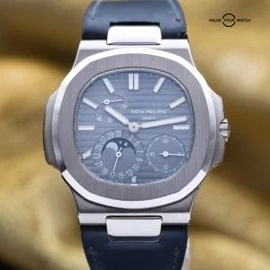 Patek Philippe Nautilus Moon Phase White Gold 40mm 5712G – Box & Papers