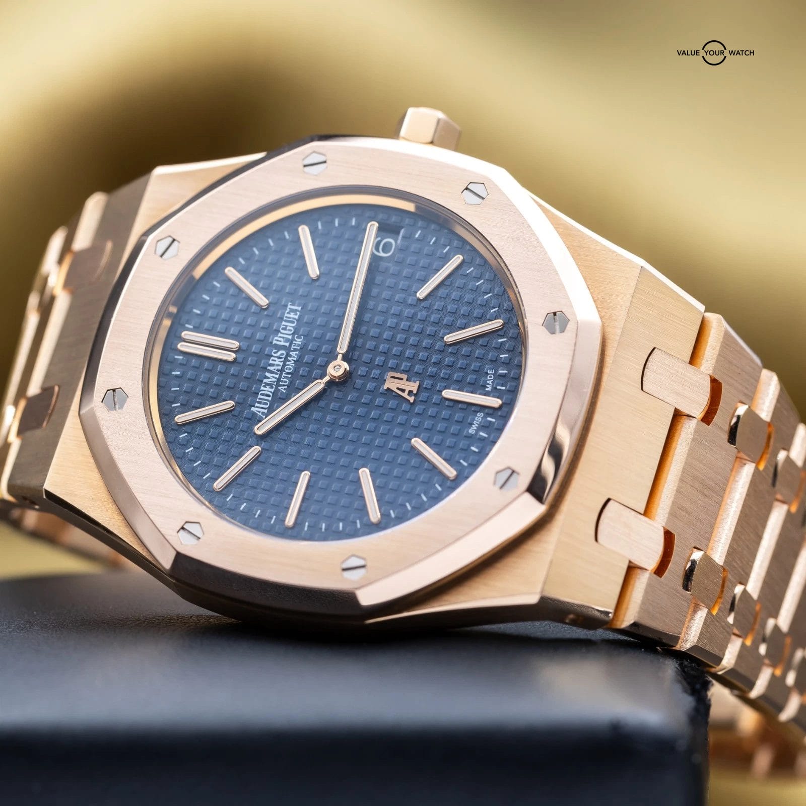Audemars Piguet Royal Oak ‘Jumbo’ Rose Gold Non-Converted 39mm 15202OR Full Set - Image 3