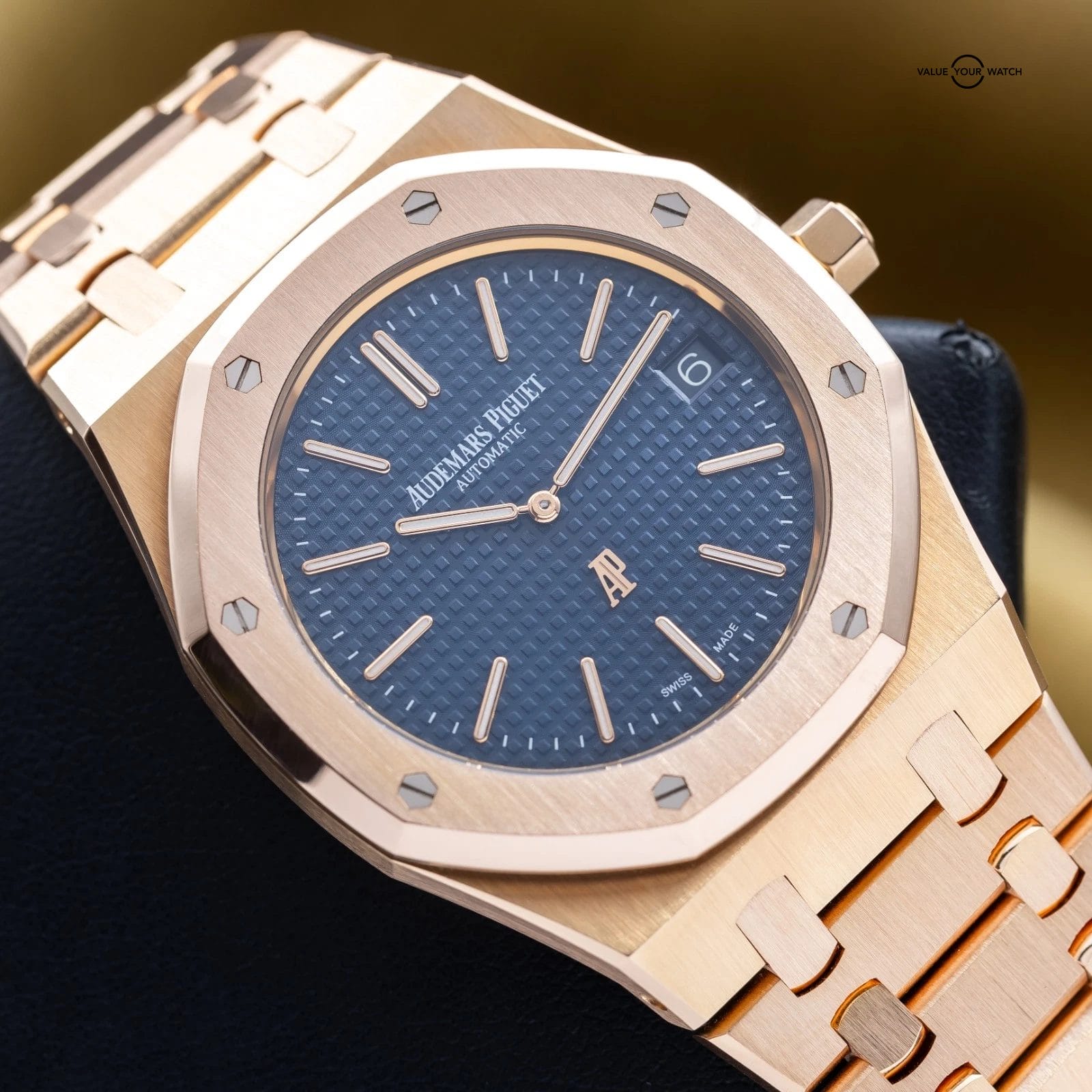 Audemars Piguet Royal Oak ‘Jumbo’ Rose Gold Non-Converted 39mm 15202OR Full Set - Image 5