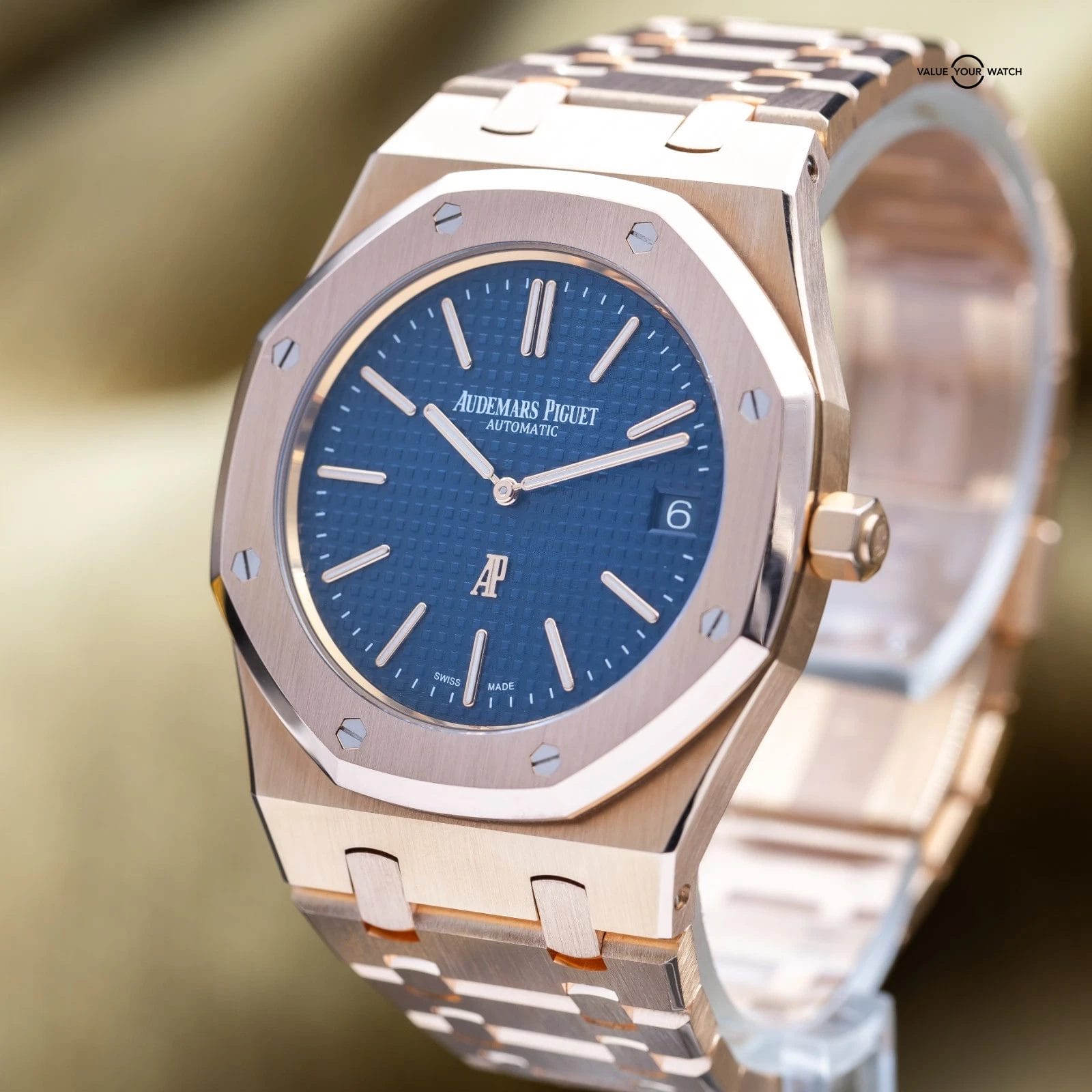 Audemars Piguet Royal Oak ‘Jumbo’ Rose Gold Non-Converted 39mm 15202OR Full Set - Image 17