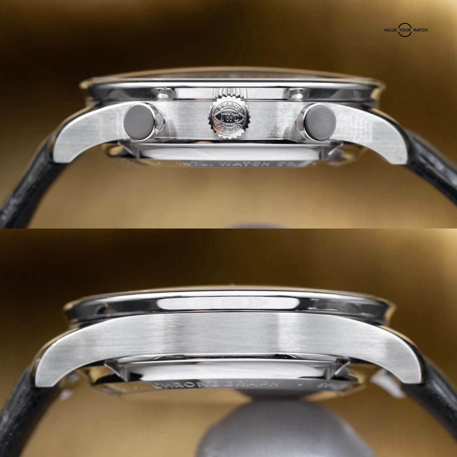 2023 IWC Chronograph Portuguese Stainless Steel 41mm Black IW371609 - Full Set - Image 12