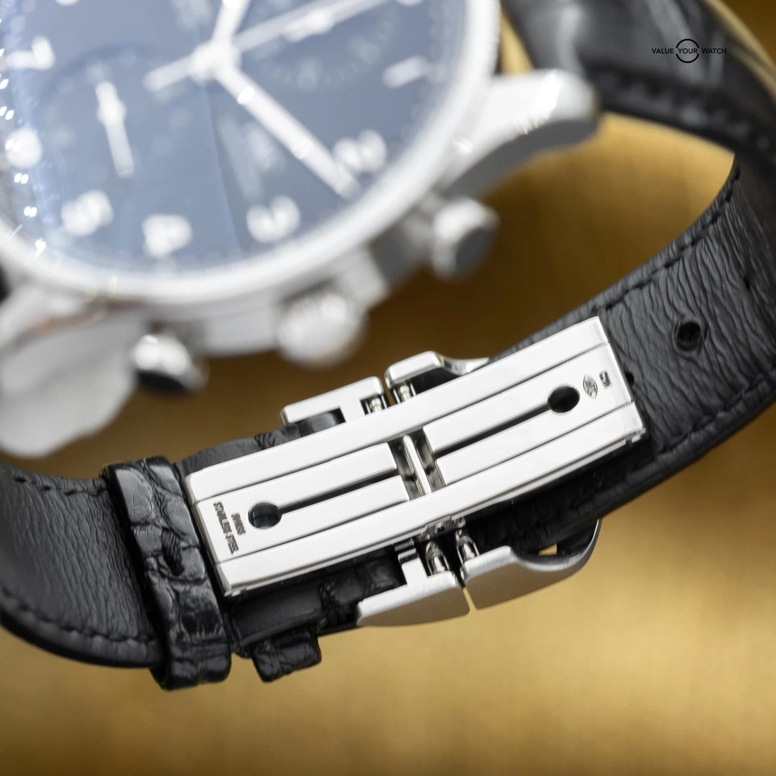 2023 IWC Chronograph Portuguese Stainless Steel 41mm Black IW371609 - Full Set - Image 18