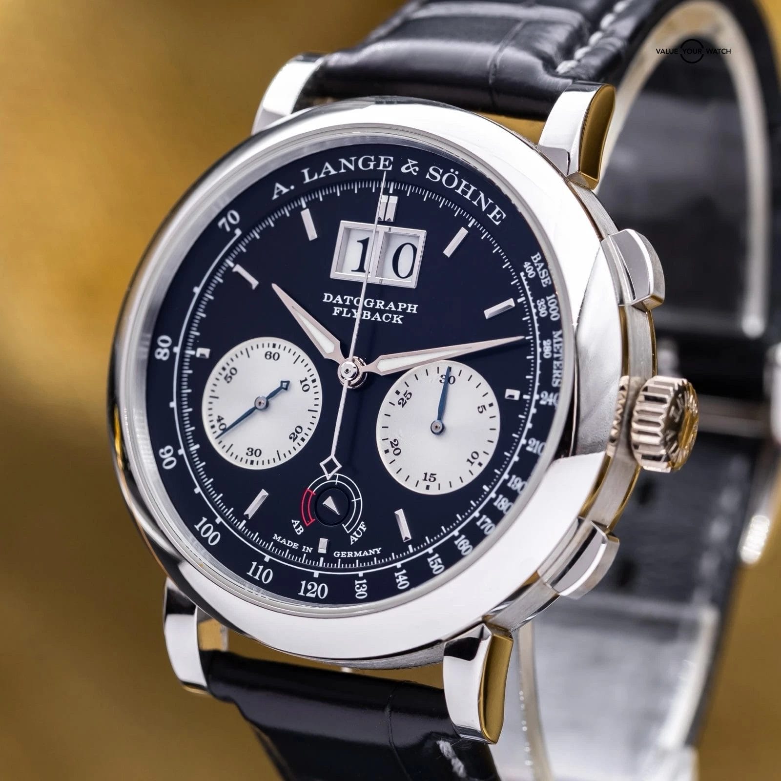 A. Lange & Söhne Datograph Up/Down Platinum 41mm Black Dial 405.035 - Full Set - Image 2