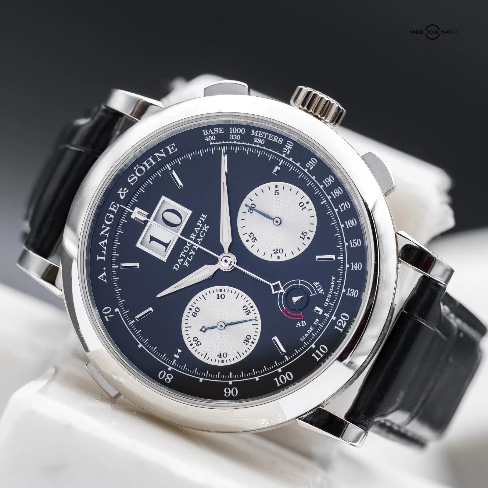 A. Lange & Söhne Datograph Up/Down Platinum 41mm Black Dial 405.035 - Full Set - Image 6
