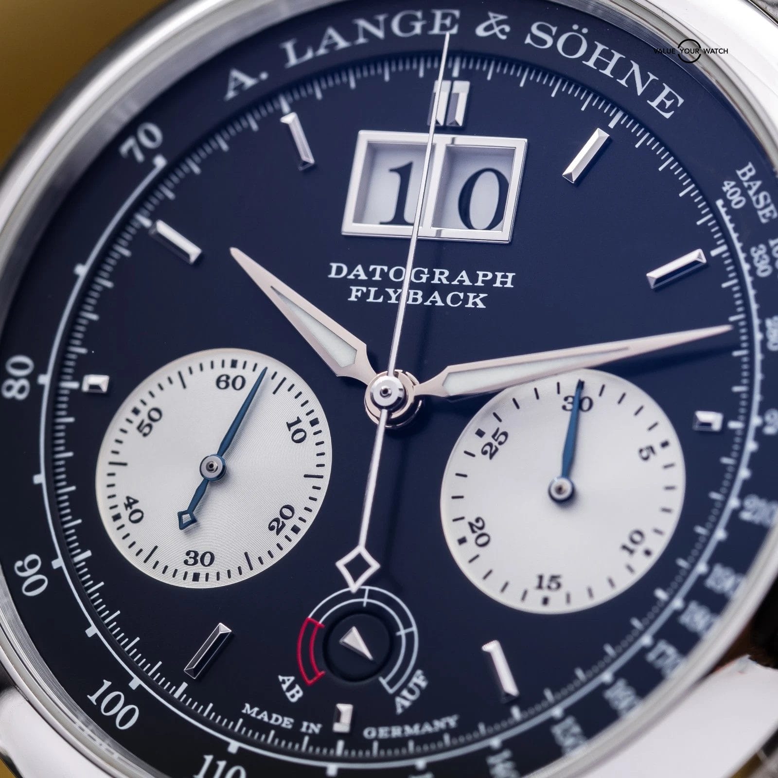 A. Lange & Söhne Datograph Up/Down Platinum 41mm Black Dial 405.035 - Full Set - Image 14