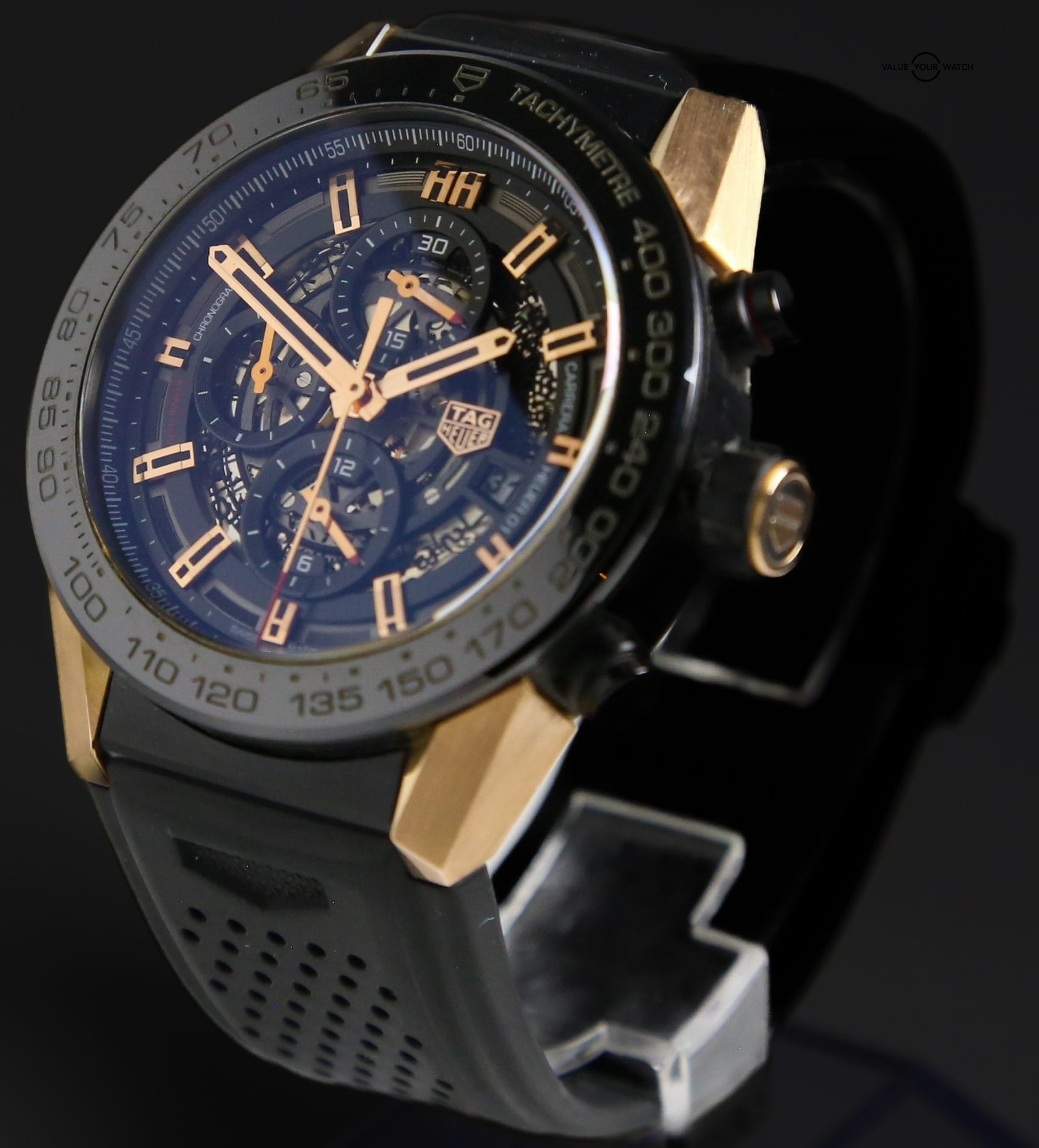 TAG Heuer Carrera Calibre HEUER 01 | Ref. CAR2A5A.FT6044 | 35mm | Titanium & 18k Rose Gold | Complete Set (2018) - Image 4