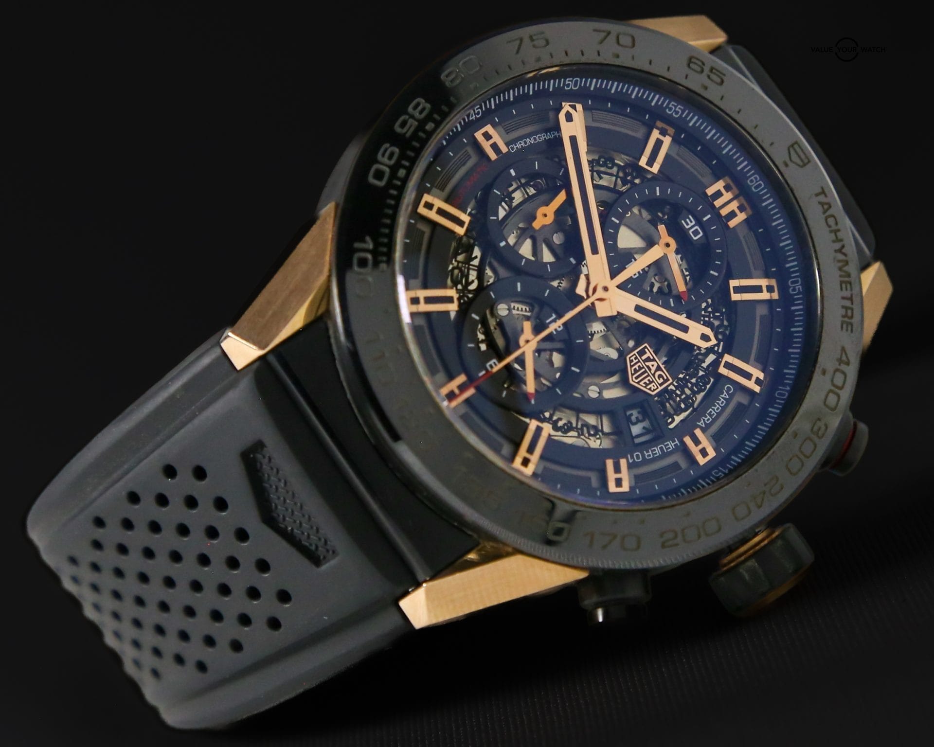 TAG Heuer Carrera Calibre HEUER 01 | Ref. CAR2A5A.FT6044 | 35mm | Titanium & 18k Rose Gold | Complete Set (2018) - Image 6