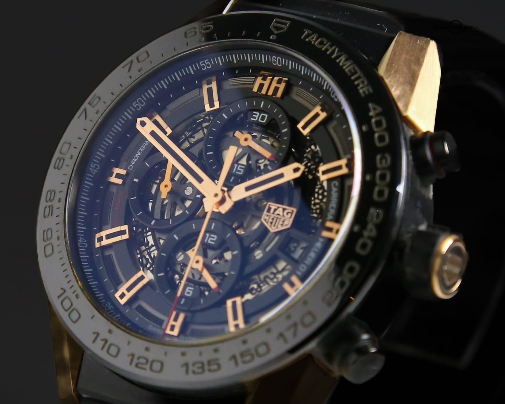 TAG Heuer Carrera Calibre HEUER 01 | Ref. CAR2A5A.FT6044 | 35mm | Titanium & 18k Rose Gold | Complete Set (2018) - Image 8