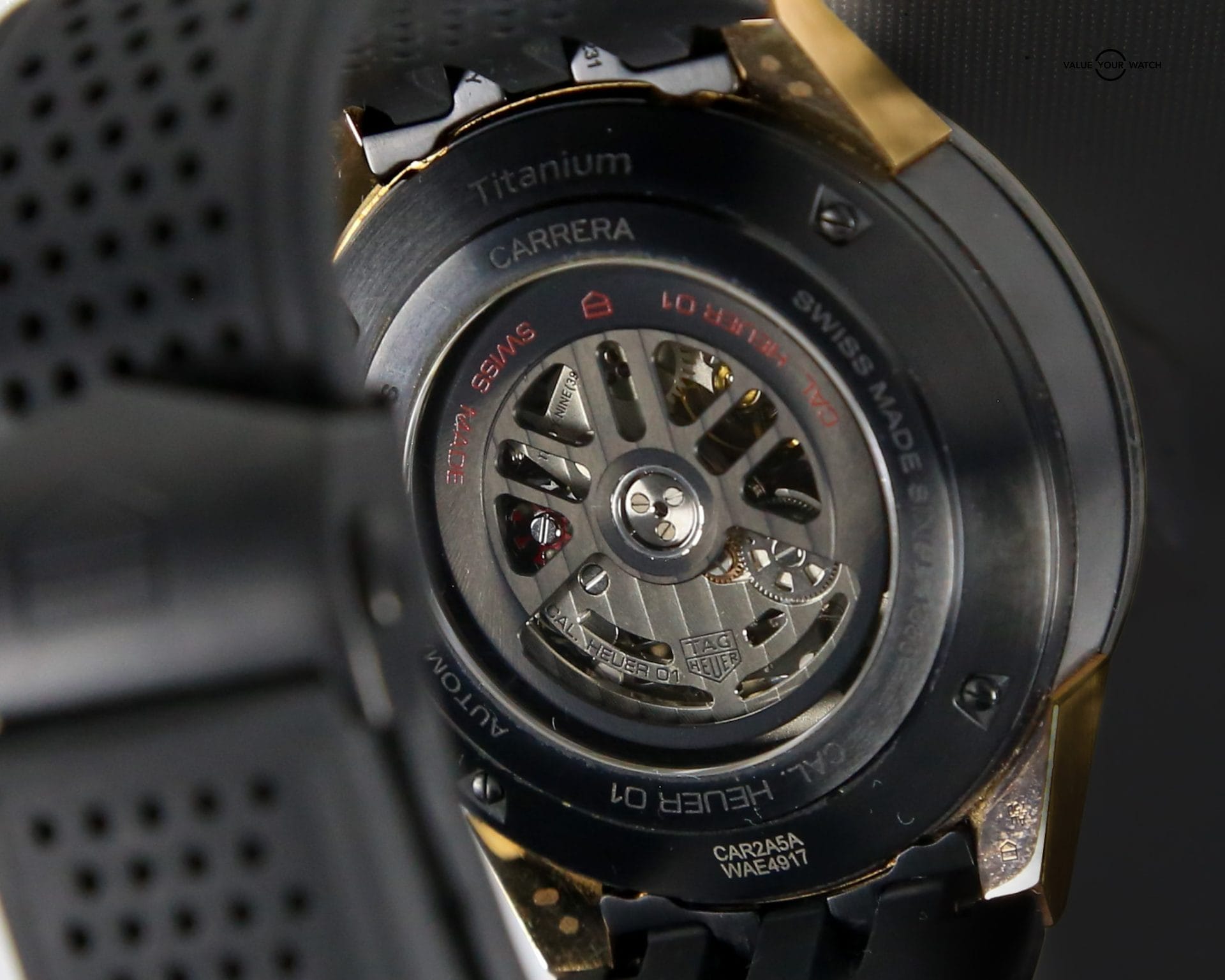 TAG Heuer Carrera Calibre HEUER 01 | Ref. CAR2A5A.FT6044 | 35mm | Titanium & 18k Rose Gold | Complete Set (2018) - Image 9