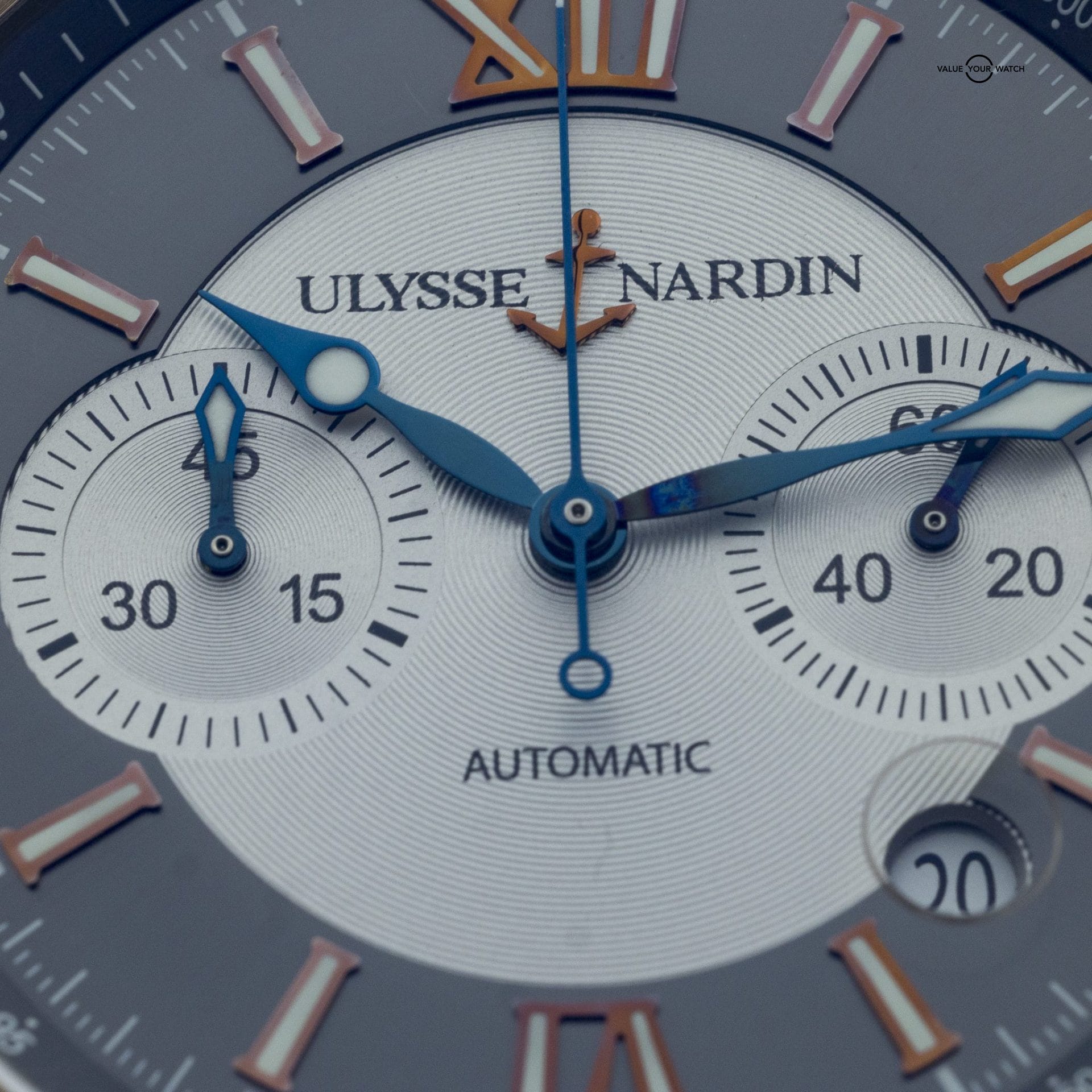 Ulysse Nardin Maxi Marine Chronograph 18K Rose Gold | Ref 356-66-3/319 | 43mm - Image 6