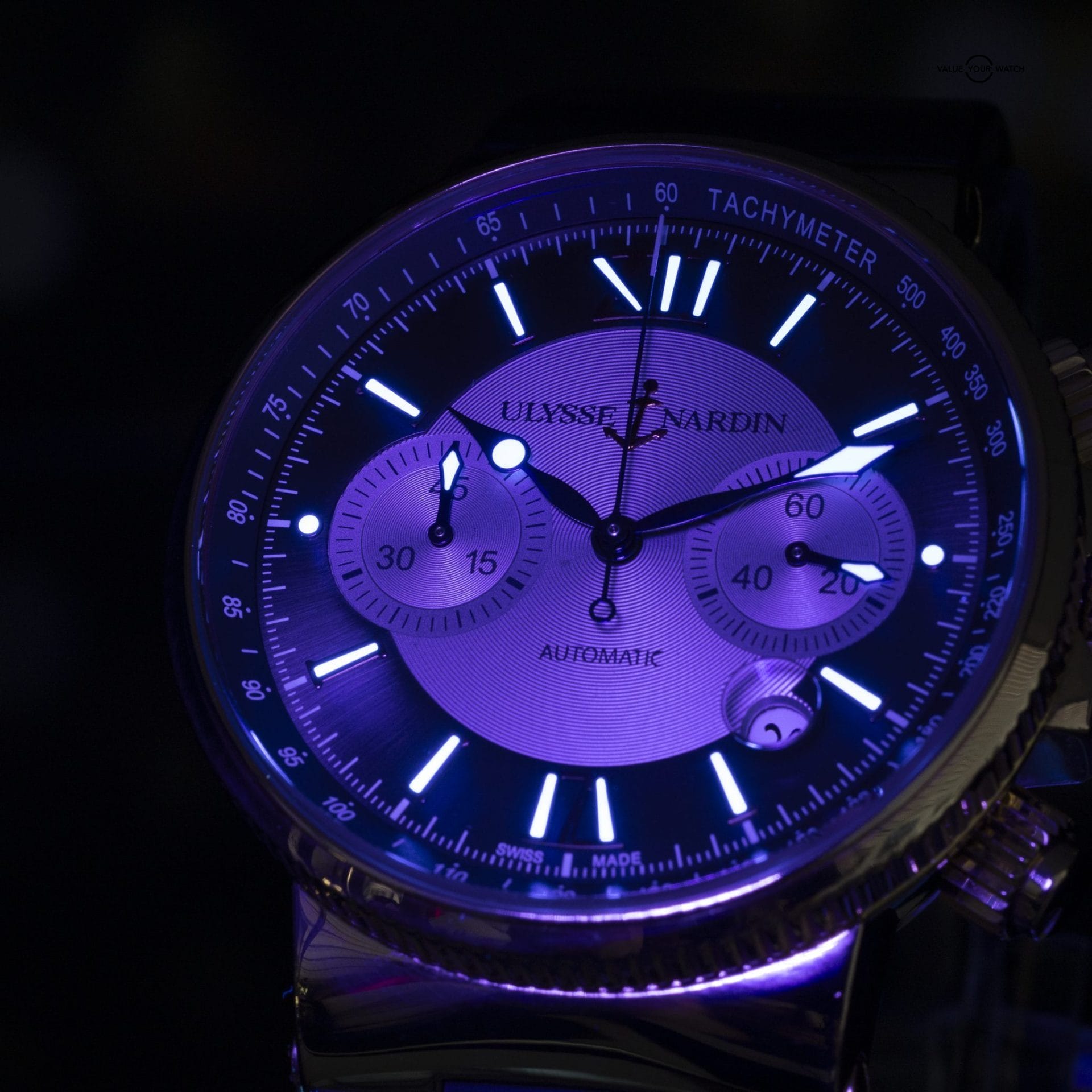 Ulysse Nardin Maxi Marine Chronograph 18K Rose Gold | Ref 356-66-3/319 | 43mm - Image 7