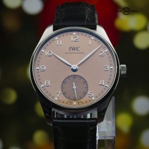 IWC Portugieser 40mm Salmon Dial | Ref IW358313 | Full Set 2024 | Small Seconds