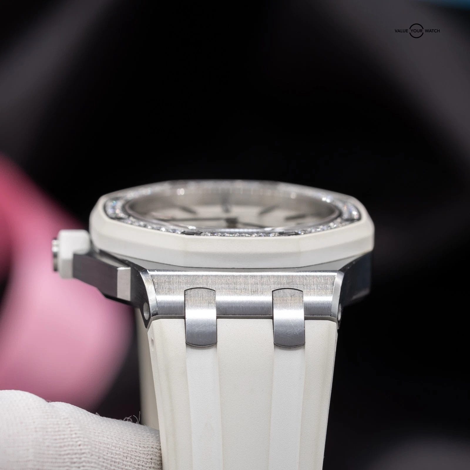 Audemars Piguet Royal Oak Offshore Diamond Bezel Silver Women's Watch - 67540SK - Image 3