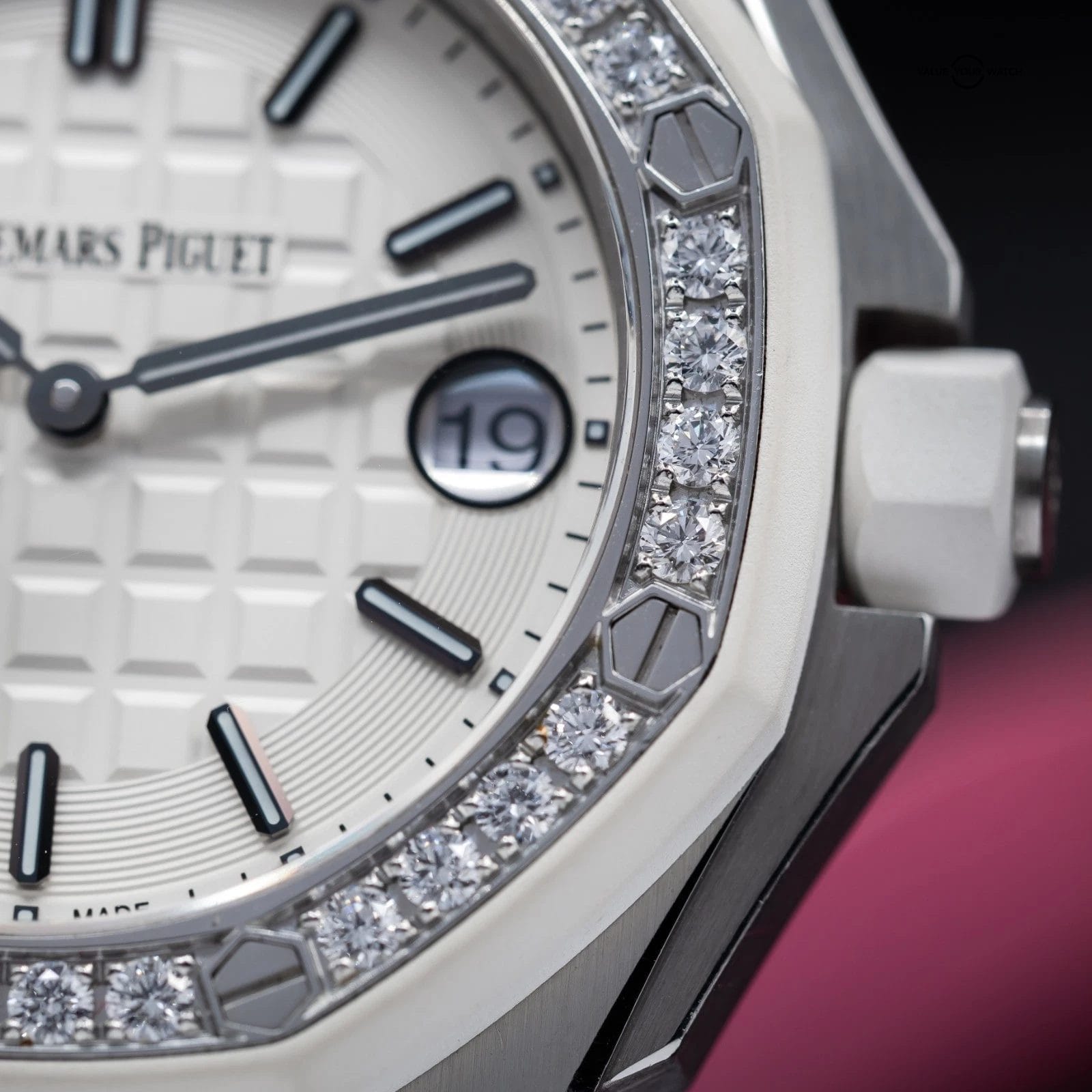 Audemars Piguet Royal Oak Offshore Diamond Bezel Silver Women's Watch - 67540SK - Image 4