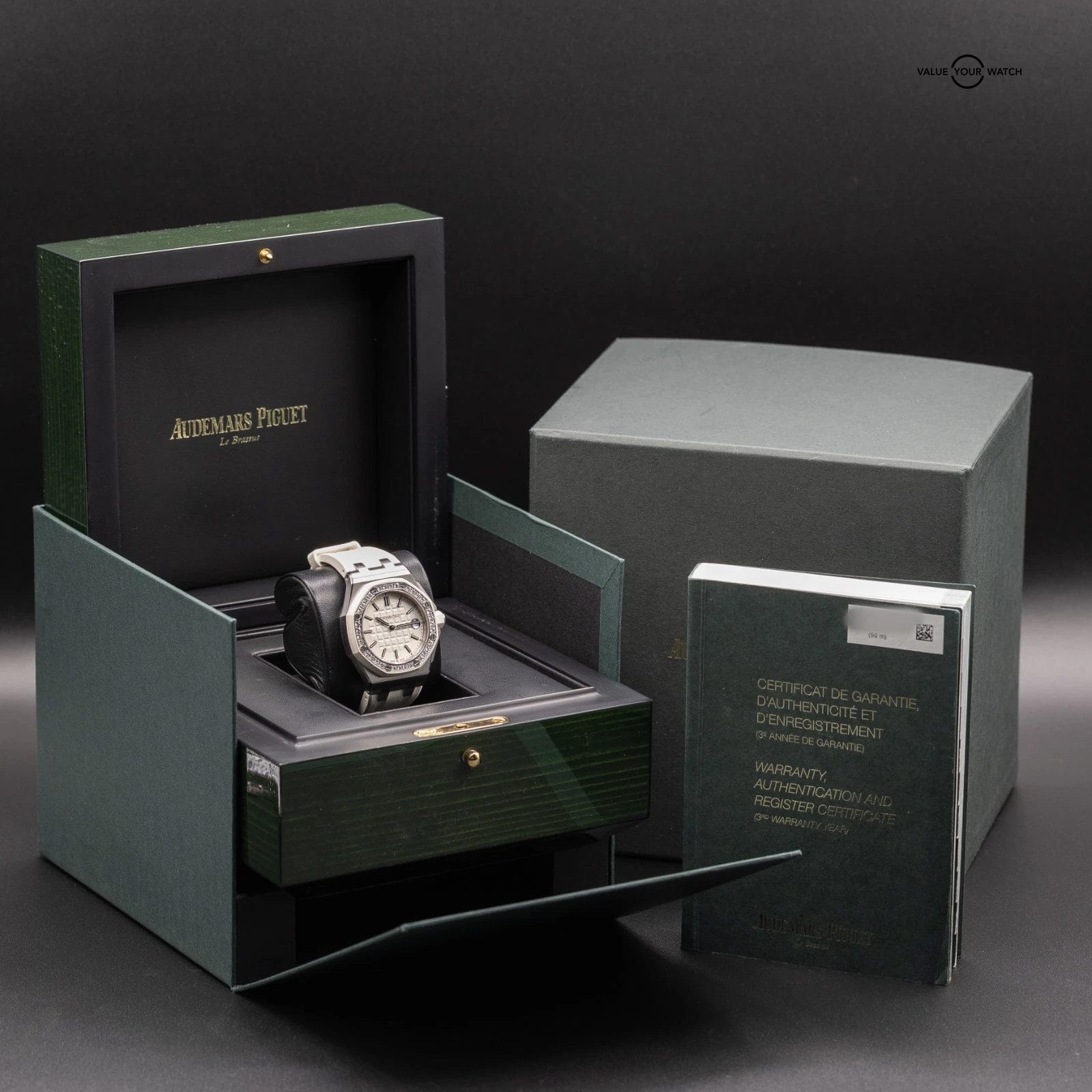 Audemars Piguet Royal Oak Offshore Diamond Bezel Silver Women's Watch - 67540SK - Image 13