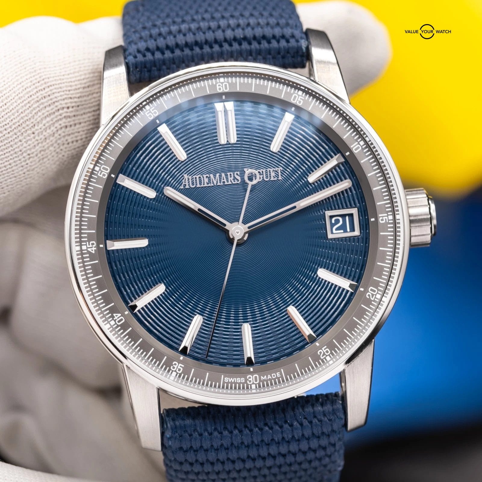 2025 Audemars Piguet Code 11.59 Blue Men's Watch - 15210ST New & Unworn - Image 16