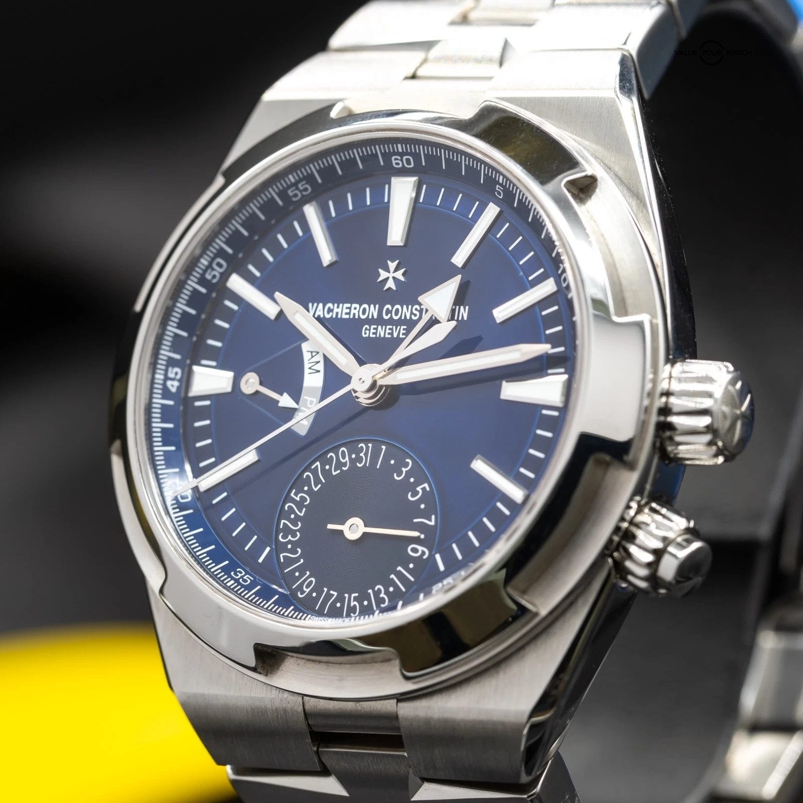 Vacheron Constantin Overseas Dual Time Blue Men's Watch -7900V/110A-B334 - Image 11