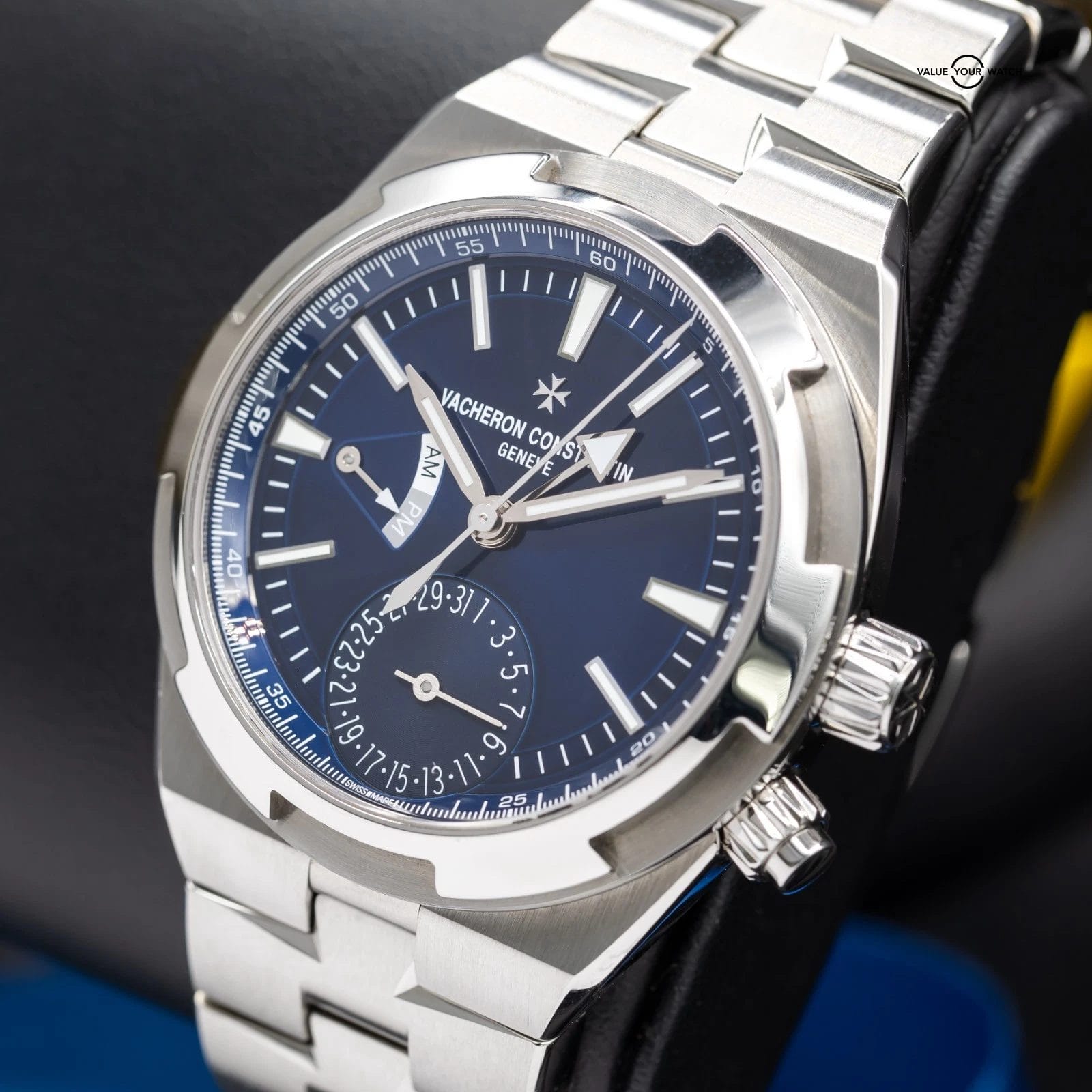 Vacheron Constantin Overseas Dual Time Blue Men's Watch -7900V/110A-B334 - Image 15