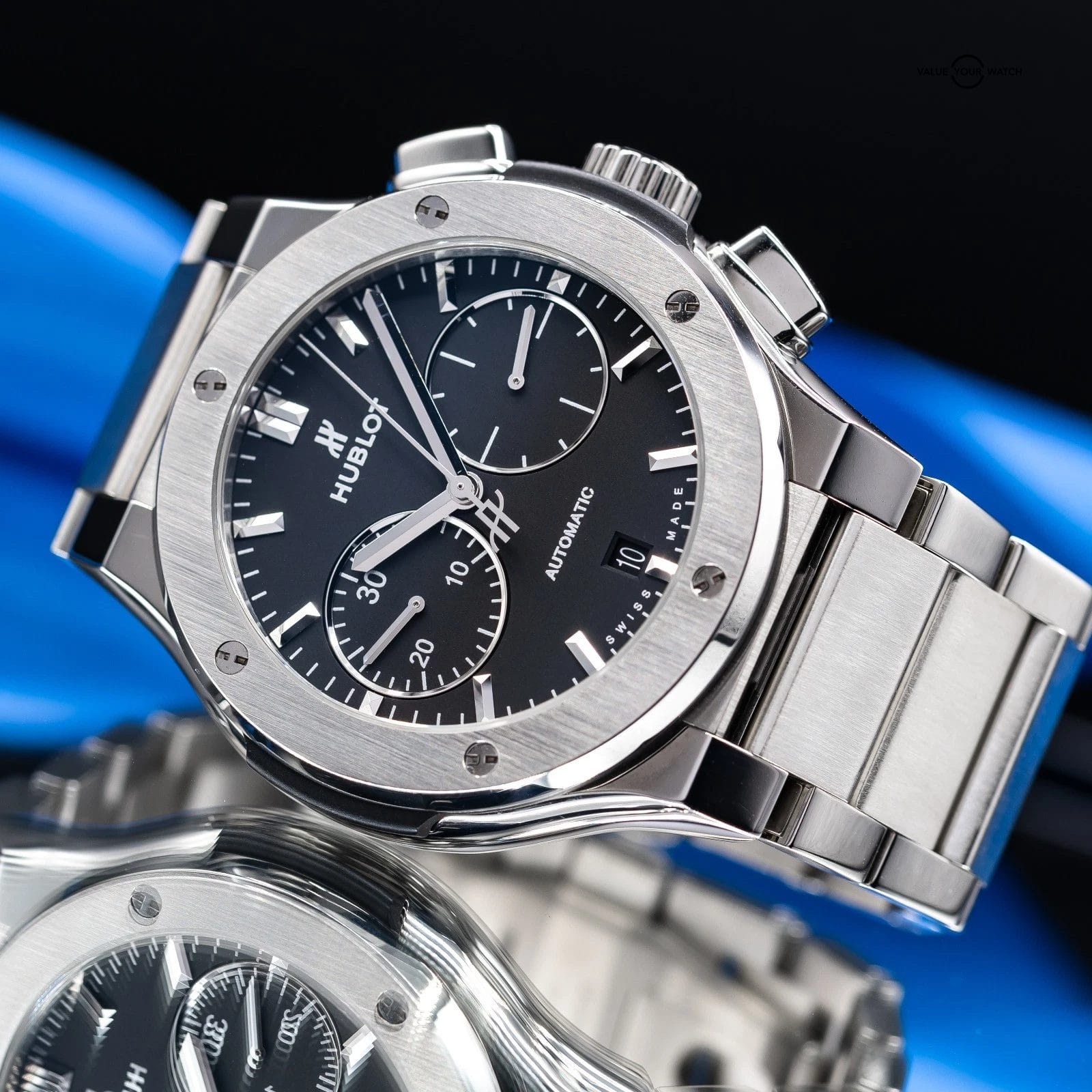 Hublot Classic Fusion Titanium Chronograph Men's Black Watch - 540.NX.1170.NX - Image 7