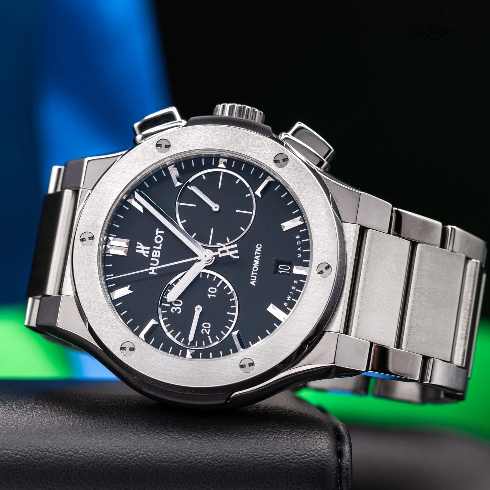 Hublot Classic Fusion Titanium Chronograph Men's Black Watch - 540.NX.1170.NX - Image 12