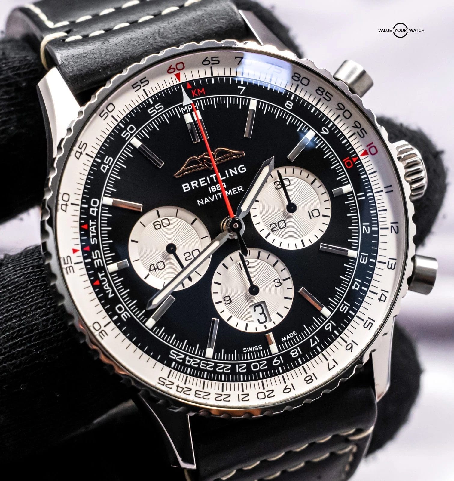 Breitling Navitimer B01 Chronograph 46 mm $10K MSRP Deploy Stainless AB0137 - Image 16