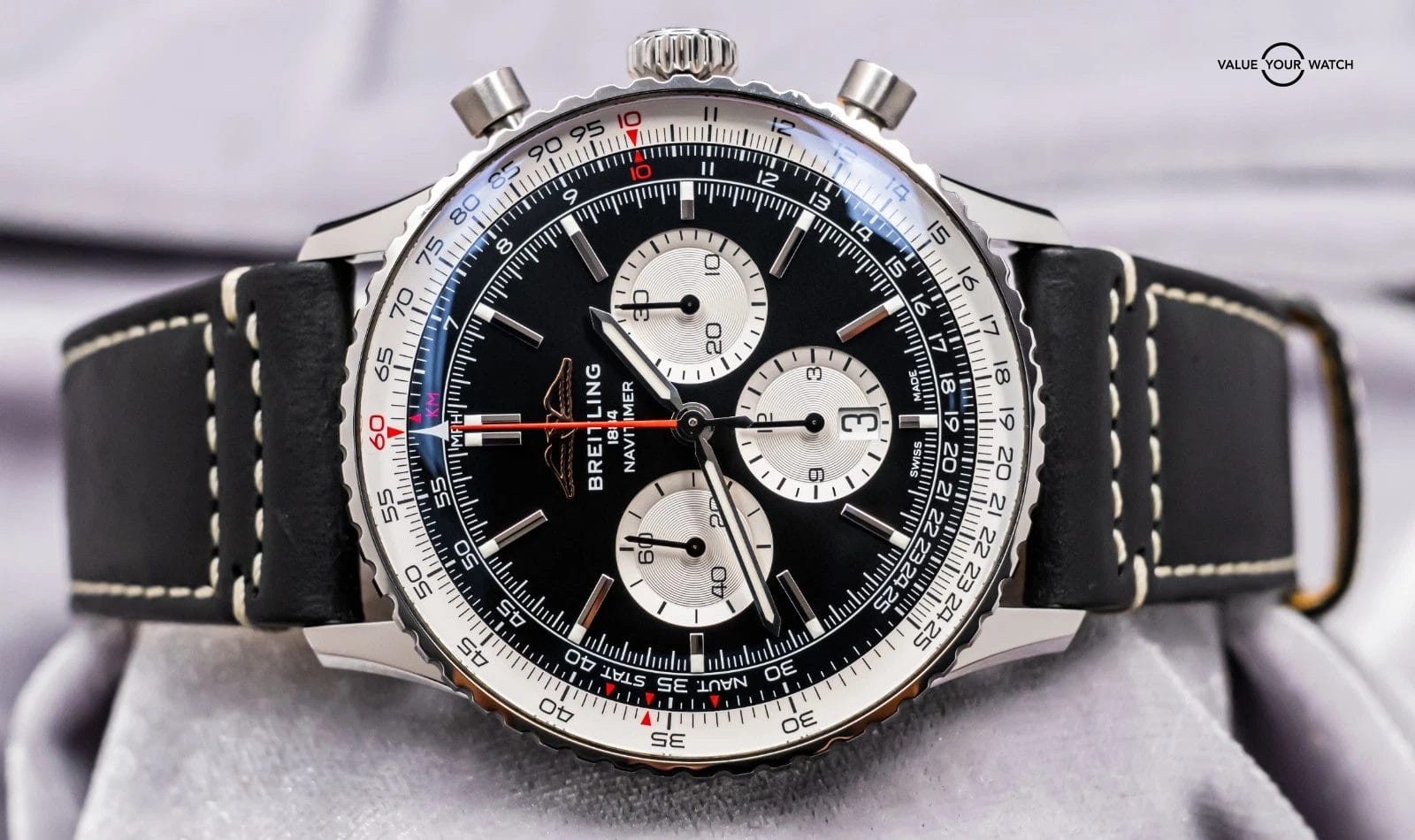 Breitling Navitimer B01 Chronograph 46 mm $10K MSRP Deploy Stainless AB0137 - Image 17