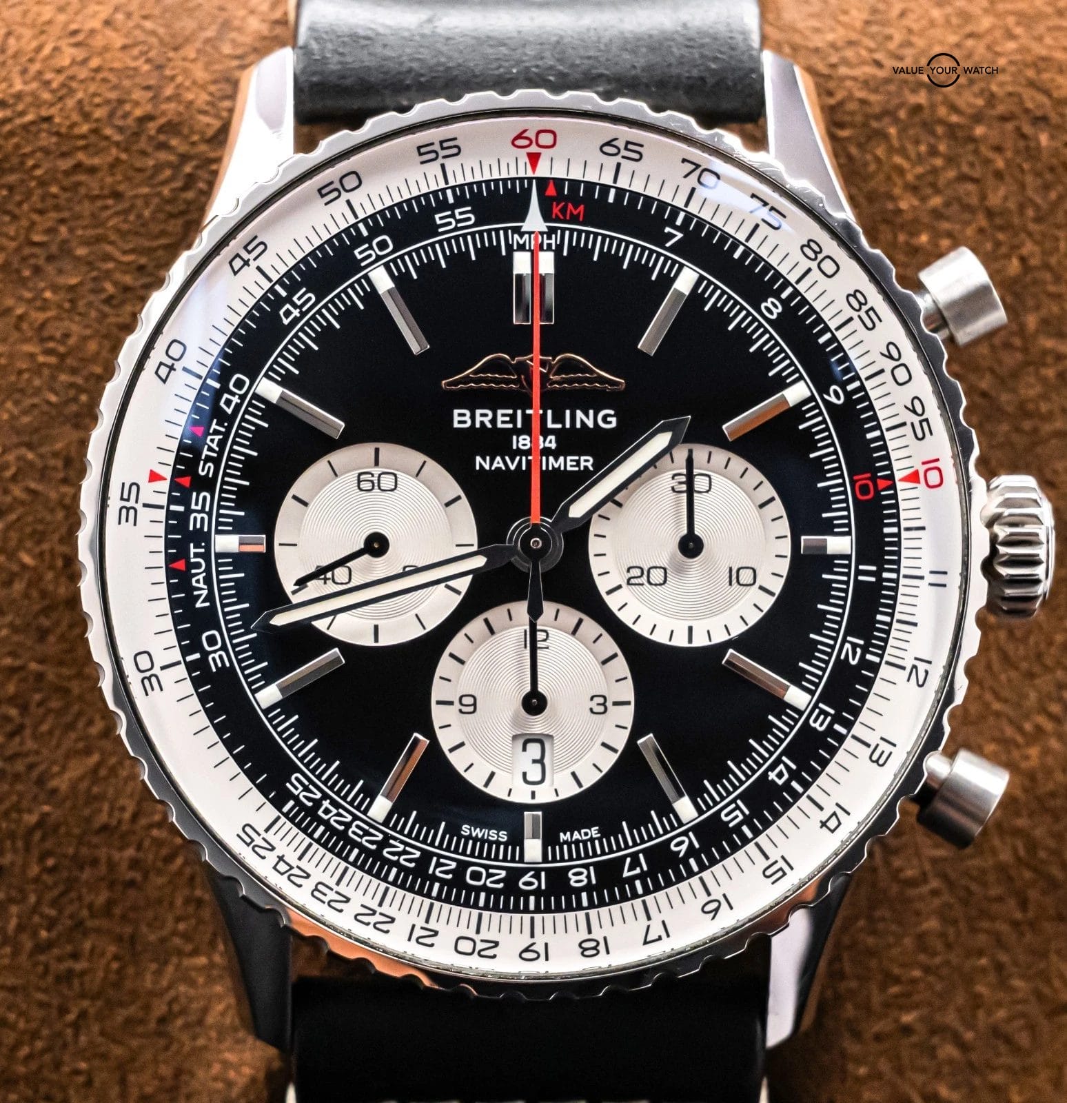 Breitling Navitimer B01 Chronograph 46 mm $10K MSRP Deploy Stainless AB0137 - Image 19
