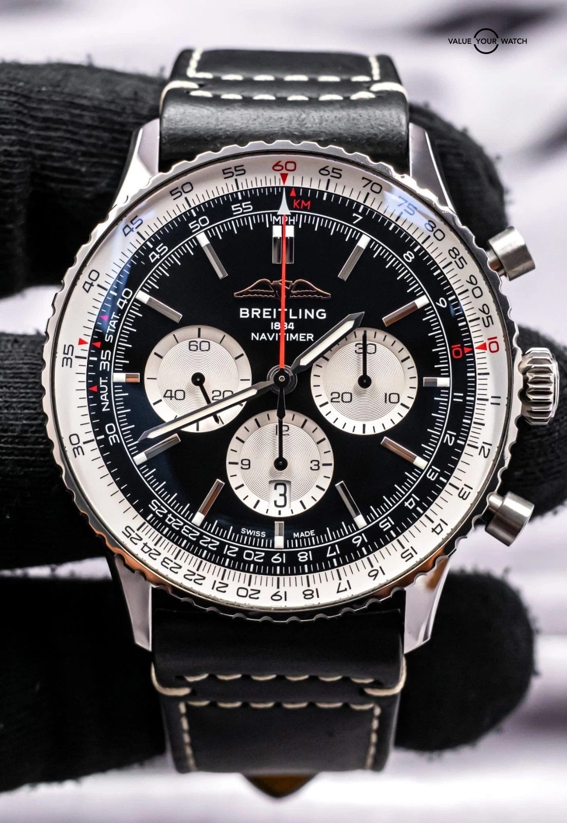 Breitling Navitimer B01 Chronograph 46 mm $10K MSRP Deploy Stainless AB0137 - Image 20