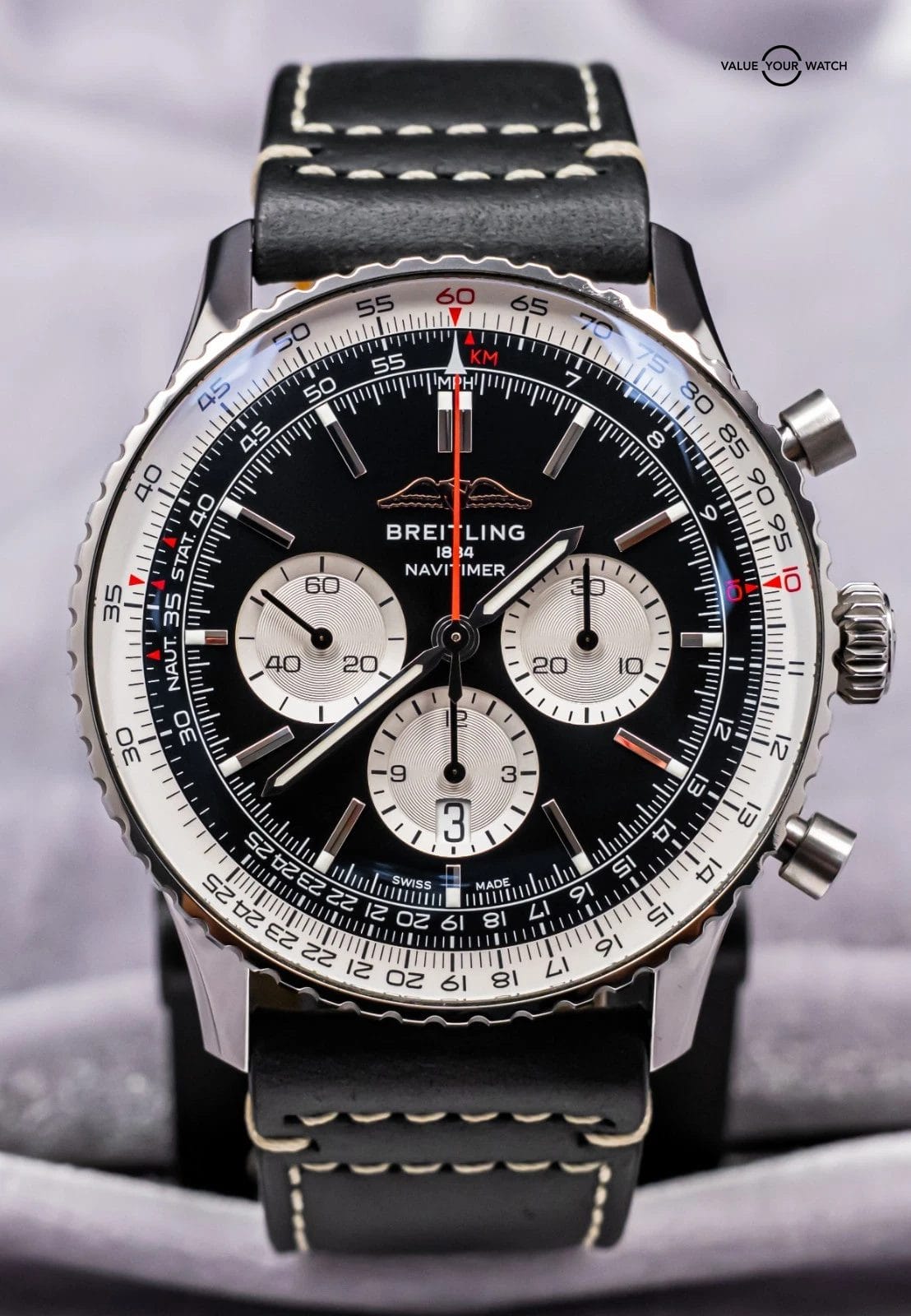 Breitling Navitimer B01 Chronograph 46 mm $10K MSRP Deploy Stainless AB0137 - Image 21