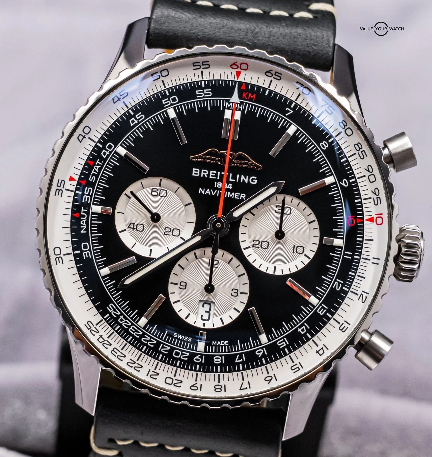 Breitling Navitimer B01 Chronograph 46 mm $10K MSRP Deploy Stainless AB0137 - Image 22