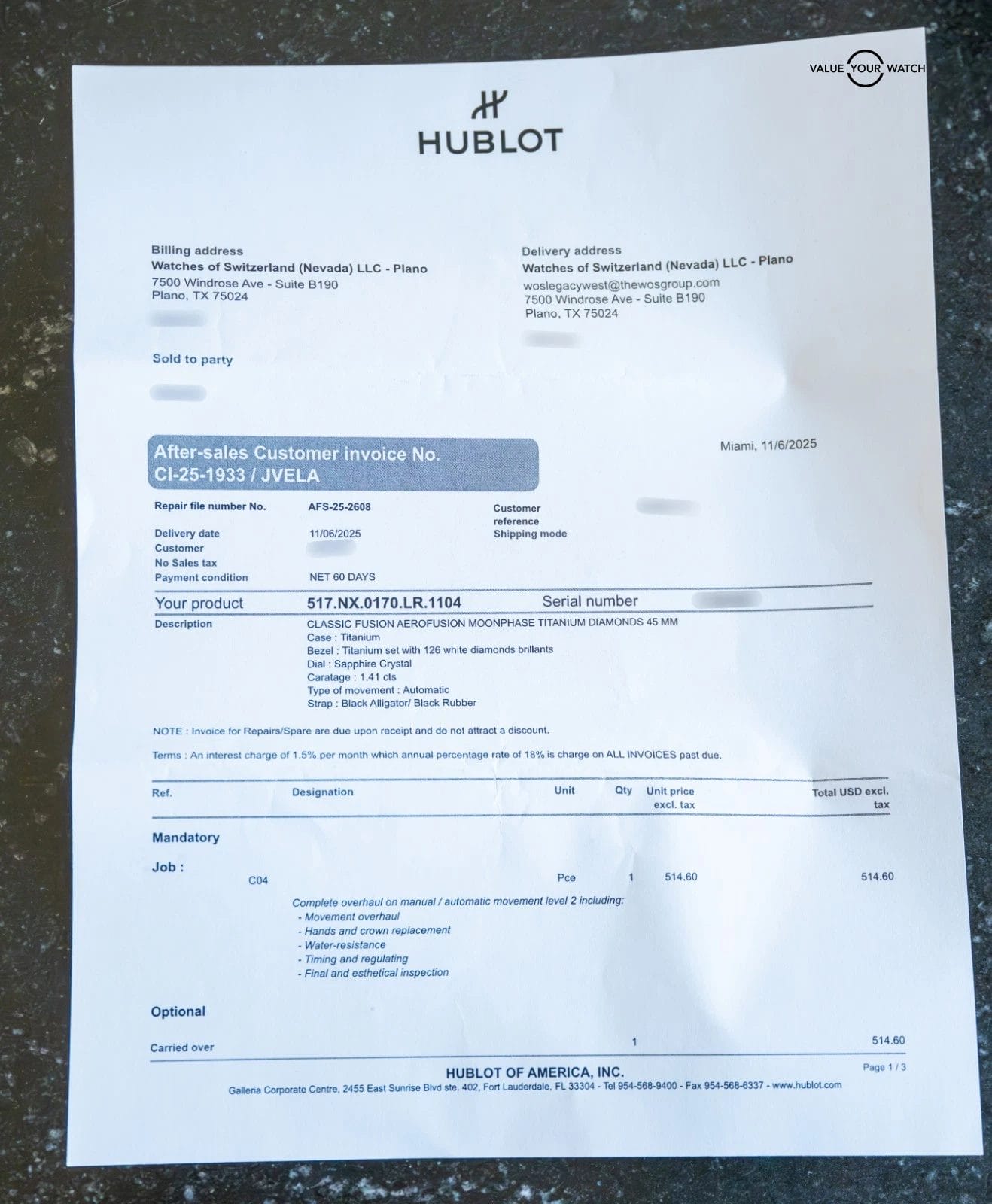 Hublot Classic Fusion Aerofusion Moonphase Diamonds 45mm 517.NX.0170.LR.1104 - Image 5