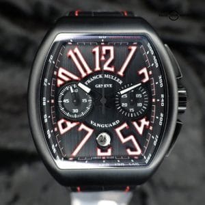 Franck Muller Vanguard V45 CC DT TT NR BR 44MM Titanium Black Dial Full Set WARRANTY