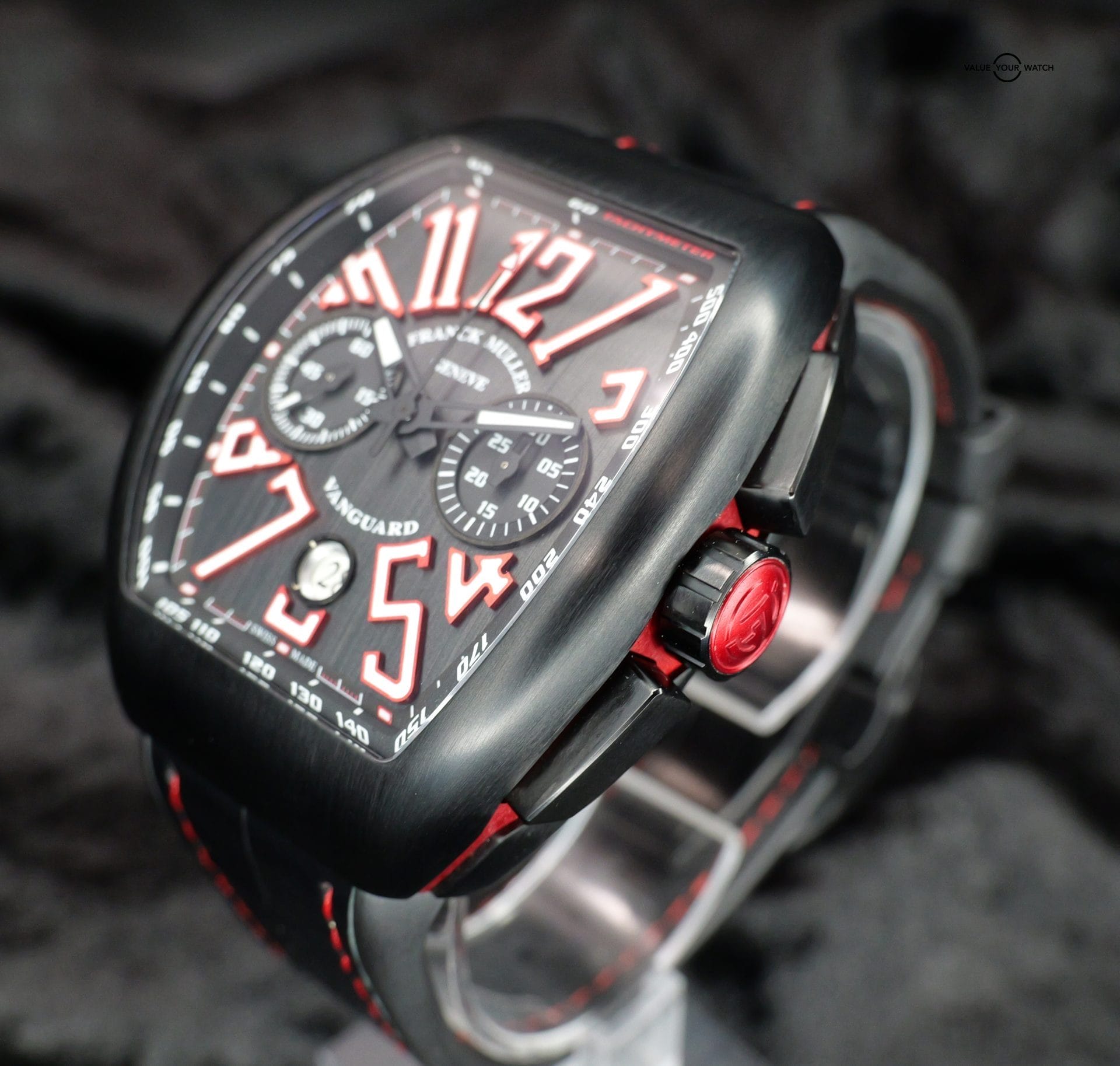Franck Muller Vanguard V45 CC DT TT NR BR 44MM Titanium Black Dial Full Set WARRANTY - Image 2