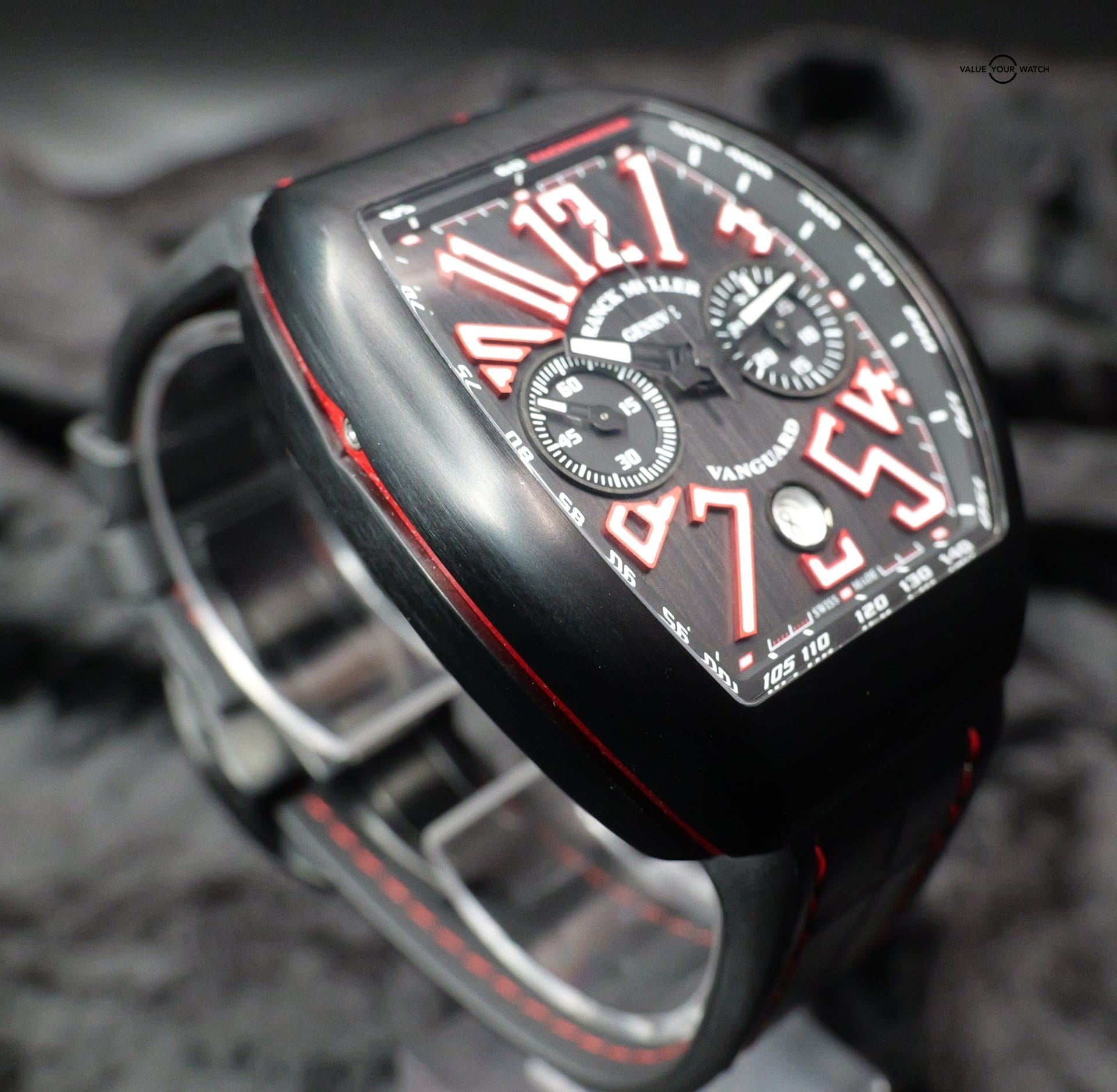 Franck Muller Vanguard V45 CC DT TT NR BR 44MM Titanium Black Dial Full Set WARRANTY - Image 3