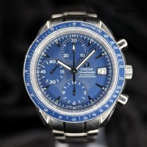 Omega Speedmaster Date 3212.80.00 40MM Blue Dial Full Set WARRANTY