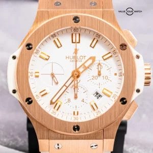 Hublot Big Bang 44 Original Gold White $37K MSRP Box WARRANTY 301.PE.2180.RW