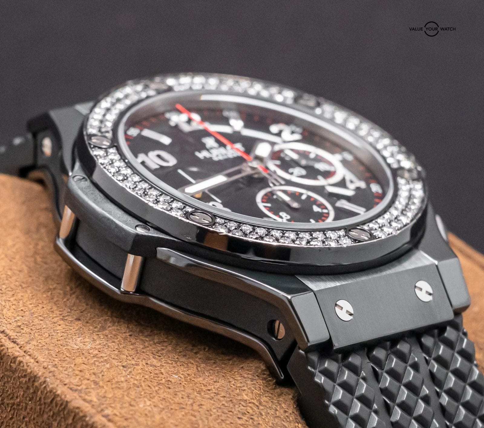 Hublot Big Bang 44 Black Magic Diamonds $24K MSRP Ceramic Box 301.CV.130.RX.114 - Image 10